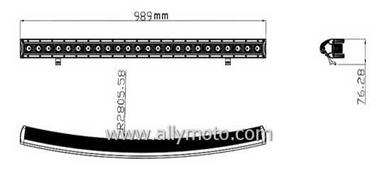 120W LED Light Bar 2062